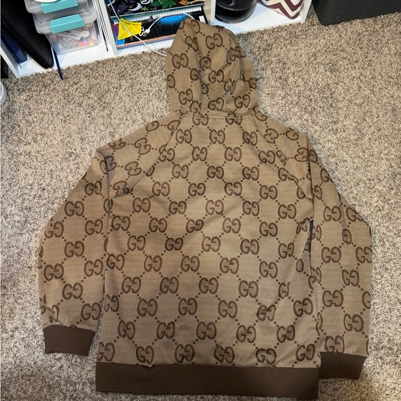 Gucci Zip-Up Hoodie - Size Large (Oversized) - Picture 3 of 6